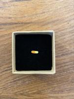 Orange and Yellow Pill Stud Earring by Zsuzsi Morrison
